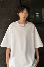 特批P26无差价夏季曼巴棉透气冰感纯色宽松百搭短袖T恤男T5178，男装T恤，电商A001