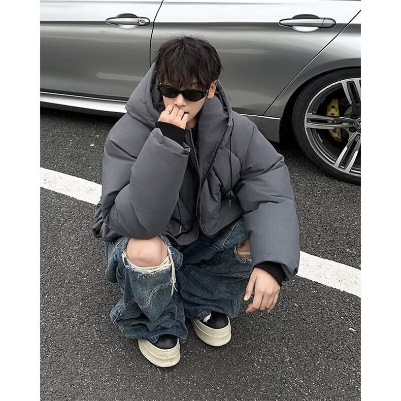 拉链冬季小众棉衣加厚棉服外套潮连帽常规标准青少年2467P108,男装棉衣,星座410-2