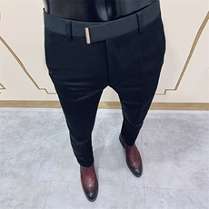 春季西裤男修身直筒高级感商务休闲裤男士裤长裤615—P55，男装西裤，电商B368