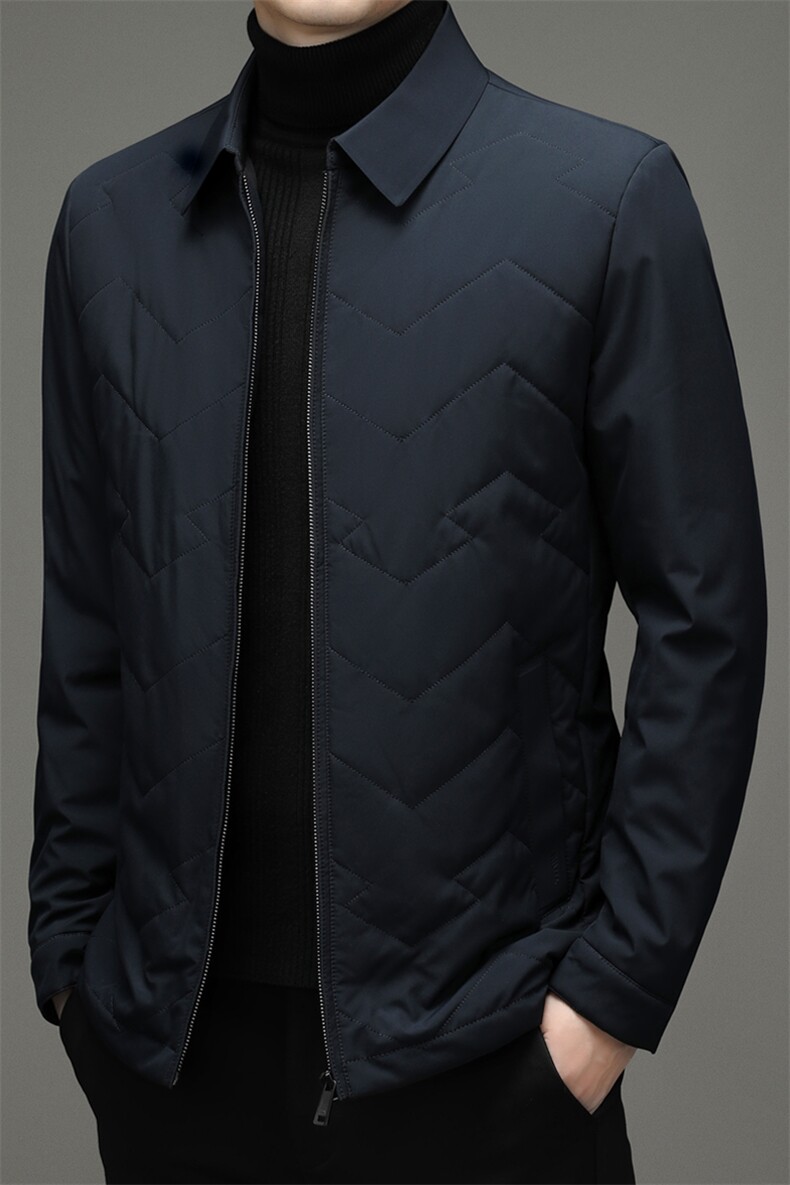 中年男士冬季宽松休闲翻领棉袄厚款羽绒棉服外套SNNMF82276-P205,男装棉衣,电商B212（原钱塘6029）