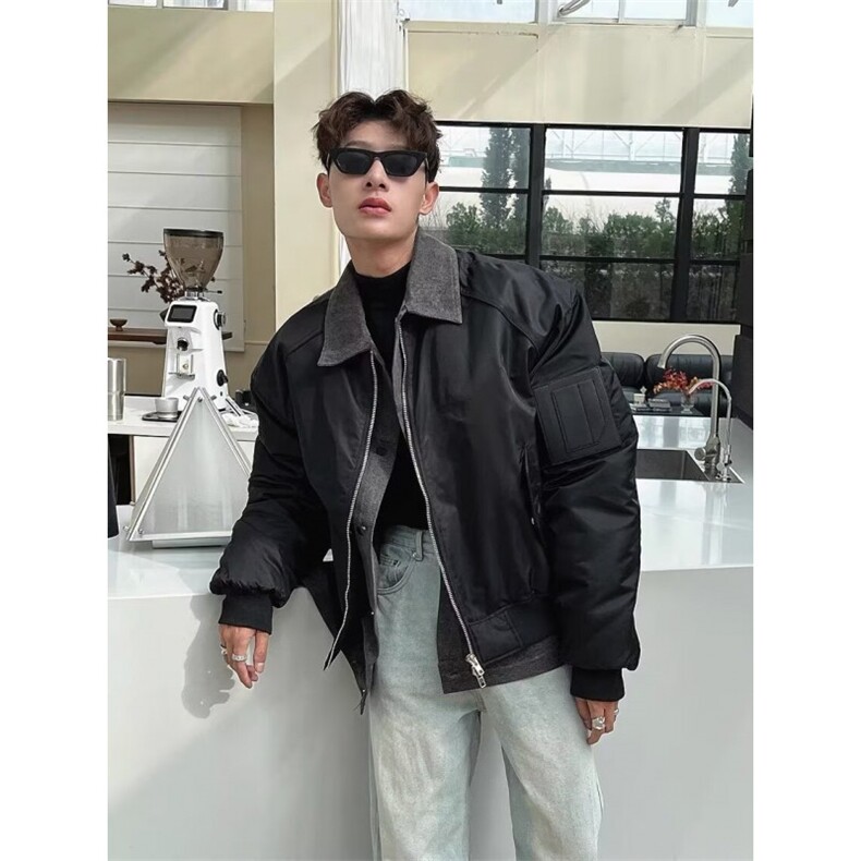 1506/GW92970/P67翻领夹克男ins春秋棒球服宽松情侣男潮流上衣,男装夹克,星座1506A
