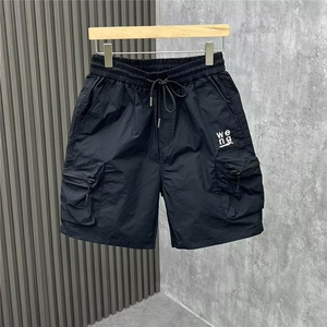 美式休闲短裤男士夏季薄款2025新款工装风潮牌宽松直筒运动五分裤图片