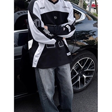 美式机车服卫衣潮牌痞帅炸街冰球服套头外套WY5508特P38，男装工装外套，星座908-1