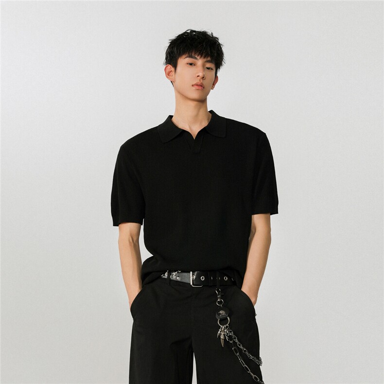 夏季新款纯色针织打底POLO衫PL2565-特批25控48,男装T恤,电商A072