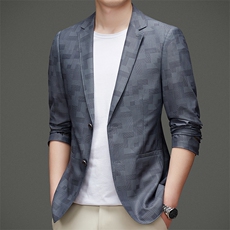 DJ8866钱塘2020-3新款时尚休闲商务百搭中年男士秋季西服P147，男装西服，钱塘207-3