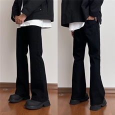 微喇牛仔裤男生春秋季水洗做旧渐变设计潮牌窄版修身直筒休闲长裤，男装牛仔裤，星座518-1（原A432-1）