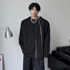 潮街头宽松套头卫衣拉链外套男WY8806-P54，女装短外套，星座208-5