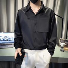B216CS363P552025秋装新款男士长袖衬衫新风抖音非网图，男装衬衫，电商B216（原B302）