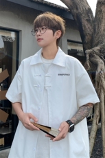 ！2025夏季新款男士风短袖衬衫情侣中式衬衣CS103特P33，男装衬衫，电商B220
