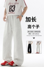 高个子加长弯刀卫裤男美式高街休闲运动裤190cm115微喇裤KZ071P50，男装休闲裤，电商B312
