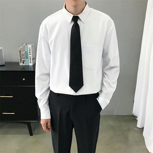 衬衫男长袖轻熟风男装韩版修身薄款商务免烫垂感高级感衬衣男 Y31图片