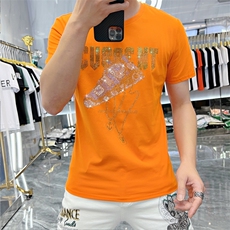 新款时尚高端精品欧货夏季男T恤短袖潮流抖音A227B-A-719-P48，男装T恤，电商A227B（原钱塘4066-1）
