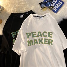 夏季休闲印花T恤男宽松落肩百搭圆领潮流时尚男装T恤MT3525-P45，男装T恤，星座717