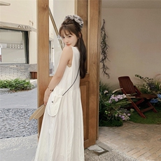新款现货主推配包包无袖连衣裙2529-P125-K178，女装连衣裙，2C129