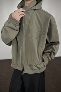 JK009港风模特 春季工装美式游骑兵夹克 聚酯纤维(M-5XL)TP55图片