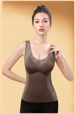 2025磨毛保暖反重力植雕衣，女装背心吊带，东正羊绒