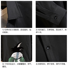 CS15005-P38加绒款-P48长袖衬衫男士大码宽松衬衣男寸衫砖墙，男装衬衫，电商A040A