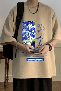 麂皮绒短袖t恤男大码半袖男 JD82290-P25图片