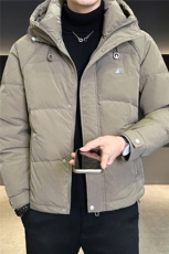 标50绒连帽羽绒服男冬季2025新款加厚短款外套A313-2631-P235，男装羽绒服，电商A313