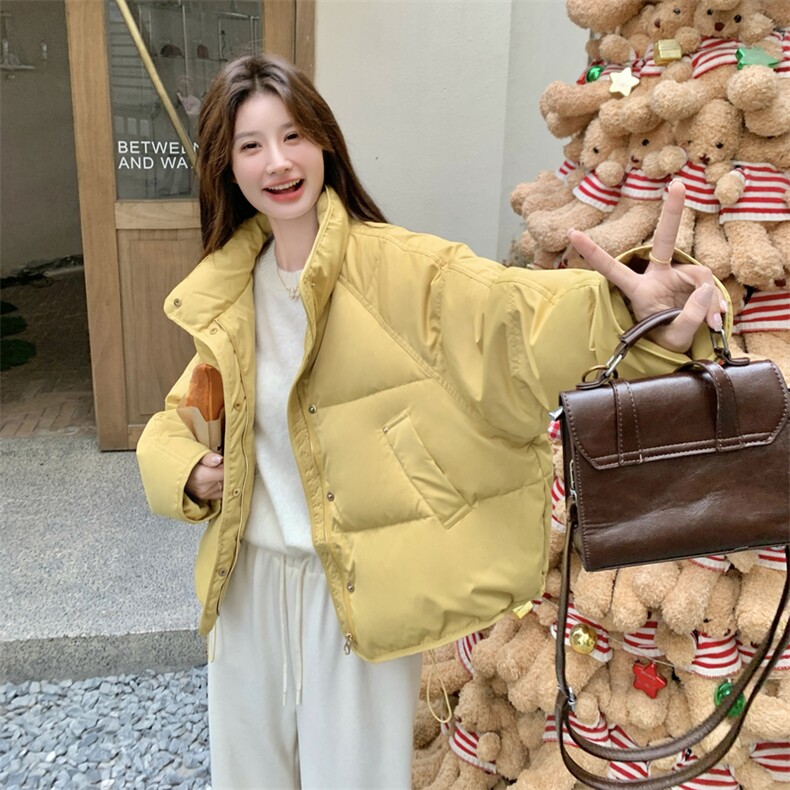 新款主推绸缎面料50绒羽绒服2665-P235-K358,女装短外套,2C129