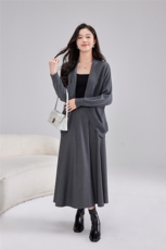 2025秋冬百搭时尚简约开衫舒适外套外搭，女装针织衫/毛衣，雅之冉羊绒