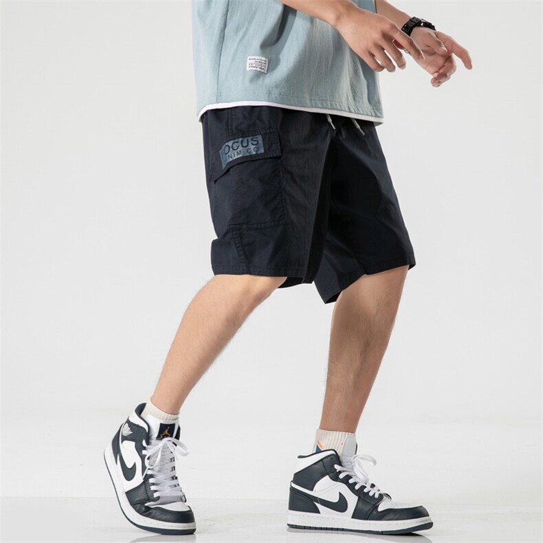2021夏季新款潮牌宽松男潮休闲运动短裤男五分裤A438-Z915-P35,男装休闲裤,电商A438