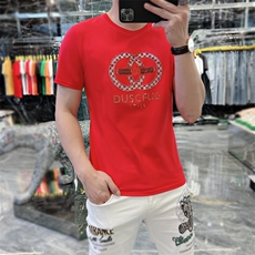 新款时尚高端精品欧货夏季男T恤短袖潮流抖音A227B-A-706-P45，男装T恤，电商A227B（原钱塘4066-1）