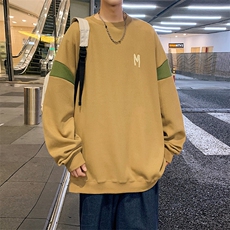 Y5031P45港风圆领卫衣男宽松长袖T恤打底衫外套，男装T恤，星座1204-3