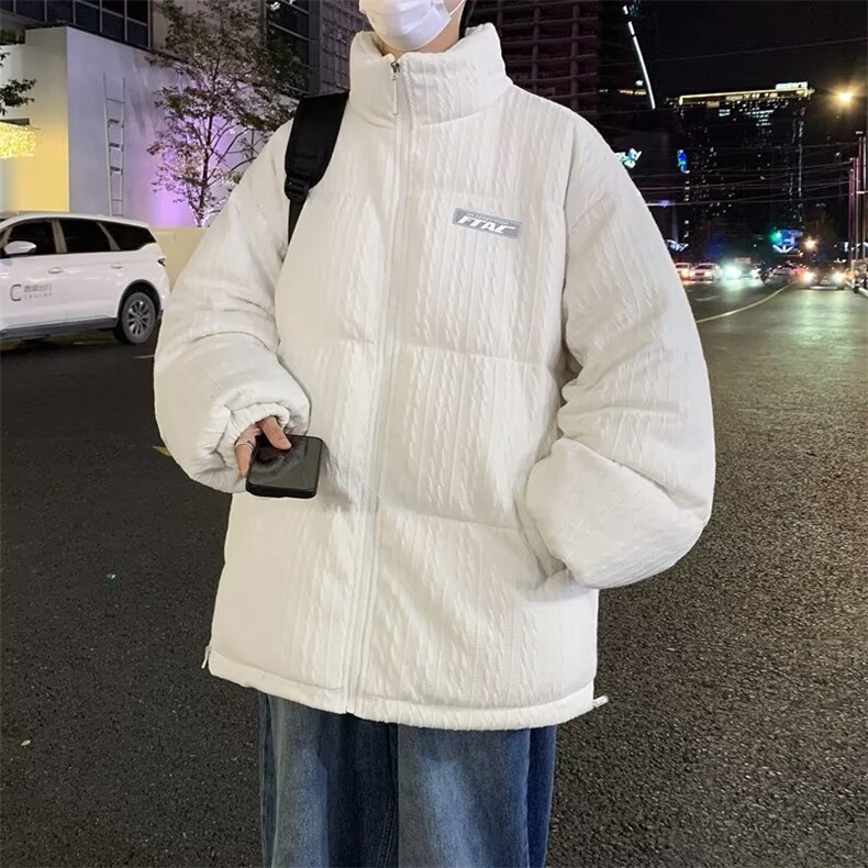 2023冬季新款设计感宽松情侣面包服韩版潮流外套服男 W6518-P90图片