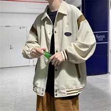 美式vibe灯芯绒外套男秋季宽松韩版情侣潮牌ins衬衫外套W3651-P57，男装衬衫，星座512-2