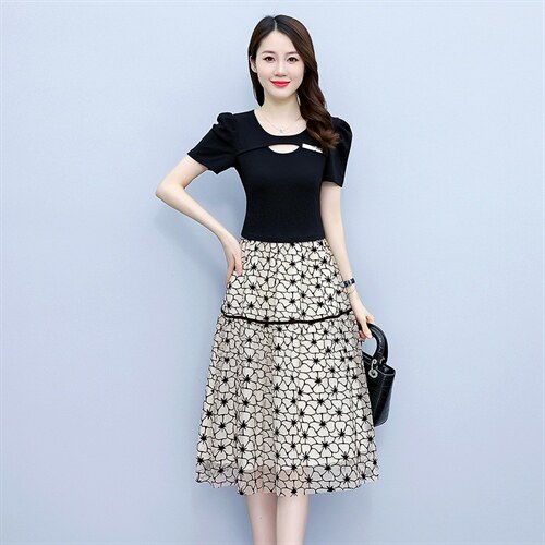 今年流行减龄一整套穿搭时尚裙女半身裙夏季2025新款，女装连衣裙，布芭啦