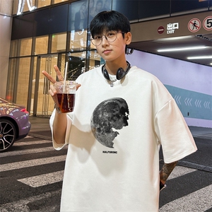 量大优 供视频 重磅麂皮绒短袖t恤男 JT532-特p19图片