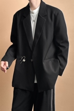 现货春秋新款高级感西装外套宽松休闲设计感西服A351-AX2480-P125，男装西服套装，电商A351