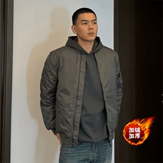网图有货MA1飞行员夹克男秋冬加棉外套J216-常规P85加棉P100，男装夹克，星座1505