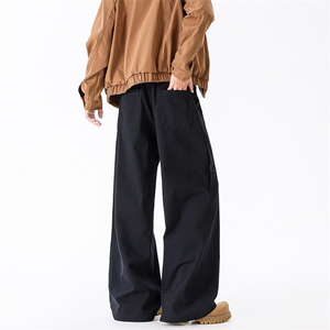 2025秋季新款现货纯棉水洗直筒裤工装休闲长裤DSA157B-K2530-P60图片