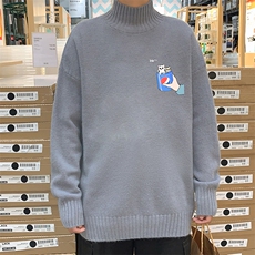 半高领毛衣男士大码针织衫男毛线衣男M18262-P45加绒款-P65，男装针织衫/毛衣，电商A040