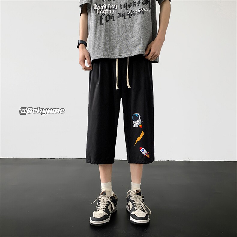 冰丝七分裤男大码速干短裤男五分裤QK72165-P25,男装休闲裤,电商A040