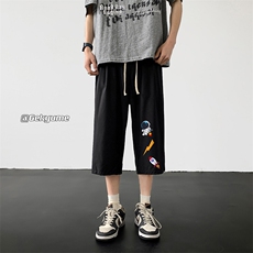 冰丝七分裤男大码速干短裤男五分裤QK72165-P25，男装休闲裤，电商A040