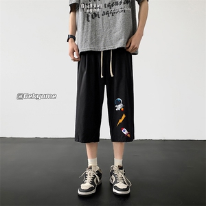 冰丝七分裤男大码速干短裤男五分裤 QK72165-P25图片