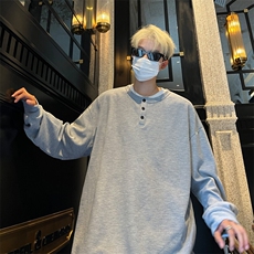 亨利领长袖t恤男CP84-特P20，男装T恤，电商B371