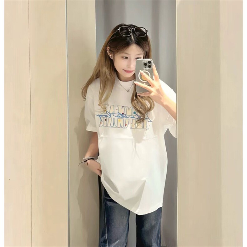 万针全刺绣工艺抖音得物高品质260克重磅纯棉双纱美式高街短袖T恤,男装T恤,电商A486-1