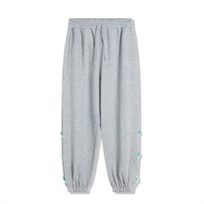 2022时尚精品男裤立体压线简约ins侧边撞色线条装饰裤DK7864--P78，男装休闲裤，星座717