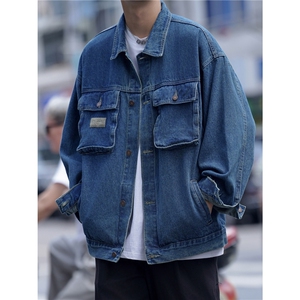 25新款工装牛仔夹克大口袋休闲潮流外套上衣 N998/P85/138图片