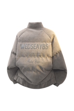100聚酯PU皮棉服冬季宽松港风棉衣立领3D棉袄特P110控188MY252，男装棉衣，电商B370