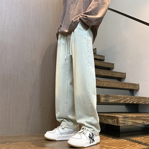 抖音 得物  品质 主推.直筒牛仔裤男休闲长裤子A080-9299-P40控68图片