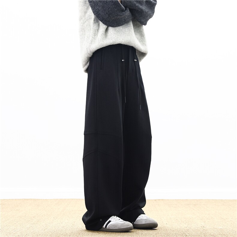 秋冬新款立体裁剪宽松香蕉裤休闲弯刀裤4XZ502-K786-P65控89,男装休闲裤,星座502