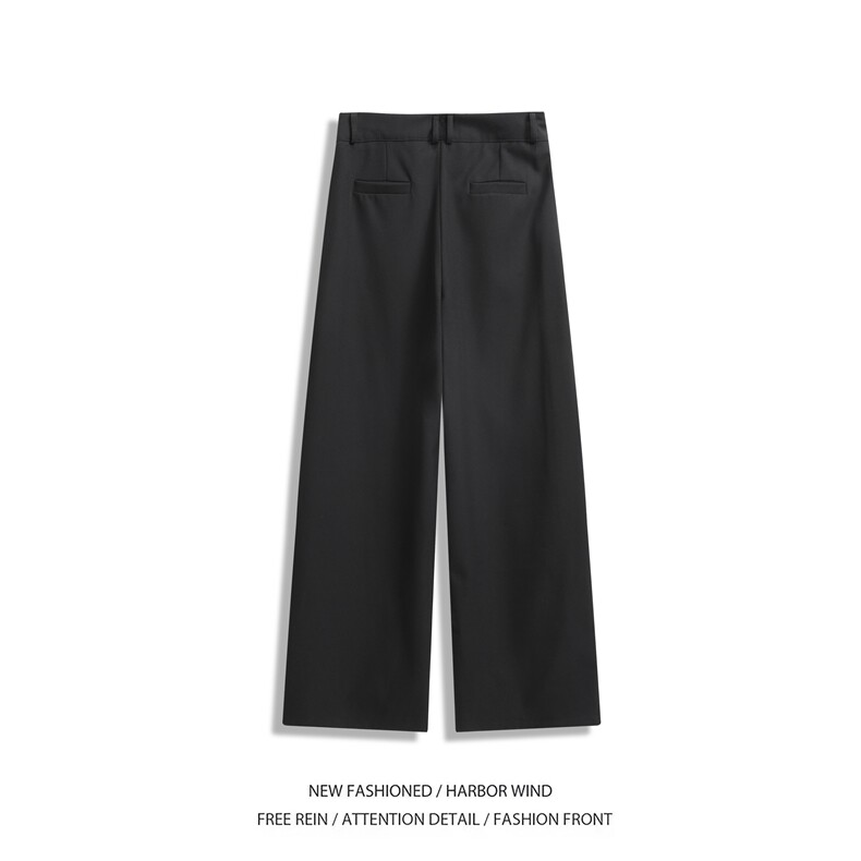 抖音品质春季新款高级拼接宽松休闲西裤B315-K25694-特p40控78,男装西裤,电商B315