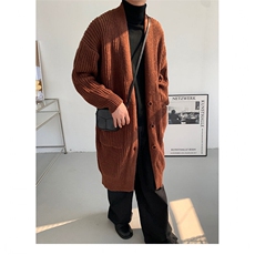 MY25-P105秋冬男士宽松中长款开衫长袖毛衣外套韩版针织衫，男装针织衫/毛衣，星座1501-3