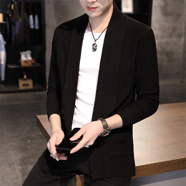 开衫毛衣2020男秋冬新款修身潮流休闲针织衫毛线衣外套M196，男装针织衫/毛衣，星座1217-2