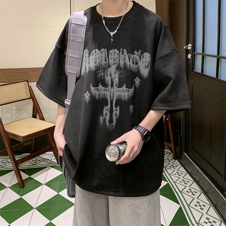 T2326 特P25 控38 夏季高品质麂皮绒印花T恤图片